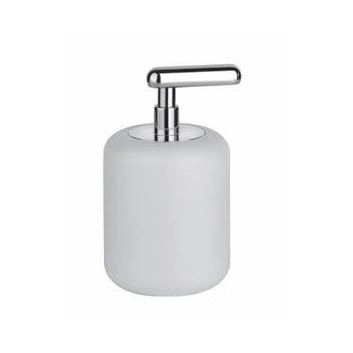 Soap dispenser wall mounted Gessi Goccia white finish chrome- sanitbuy.pl