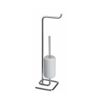 Set stand for paper i szczotkę wc Gessi Goccia standing white finish chrome - sanitbuy.pl