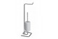 Set stand for paper i szczotkę wc Gessi Goccia standing white finish chrome - sanitbuy.pl