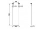 Towel rail sufitowy Gessi Goccia chrome rozstaw 45cm, height 160cm- sanitbuy.pl