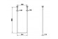 Towel rail sufitowy Gessi Goccia chrome rozstaw 45cm, height 160cm- sanitbuy.pl