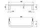  Freestanding hanger for towels Gessi Goccia black mat height 1435mm- sanitbuy.pl