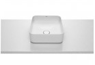 Countertop washbasin Roca Inspira Square 37 x 37cm without hole przelewowego, without tap hole white