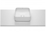 Countertop washbasin Roca Inspira Soft 37 x 37cm without hole przelewowego, without tap hole white- sanitbuy.pl