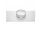 Countertop washbasin 37x37cm Roca Inspira Round round white