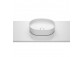 Countertop washbasin 37x37cm Roca Inspira Round round white- sanitbuy.pl