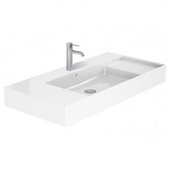 Countertop washbasin 50x37cm Roca Inspira Round round white- sanitbuy.pl