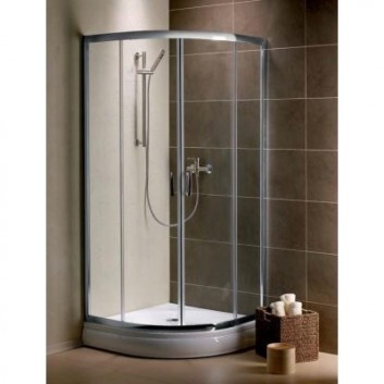 Quadrant shower enclosure Radaway Premium Plus A 1900 door sliding 85x85 cm chrome transparent glass - sanitbuy.pl