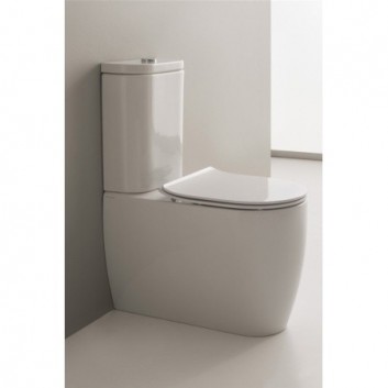 Bowl WC kompaktowa Scarabeo Moon 66x36x42 cm white- sanitbuy.pl