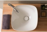 Countertop washbasin Scarabeo Moon 42x42cm white