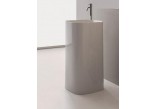 Washbasin wall mounted Scarabeo Moon 90x45cm white without overflow, with hole na baterie - sanitbuy.pl