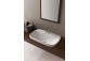 Recessed washbasin Scarabeo Moon 42x42cm white without overflow, with tap hole- sanitbuy.pl