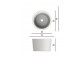 Countertop washbasin Scarabeo Bucket 35x22 cm white- sanitbuy.pl