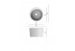 Countertop washbasin Scarabeo Bucket 35x22 cm white- sanitbuy.pl