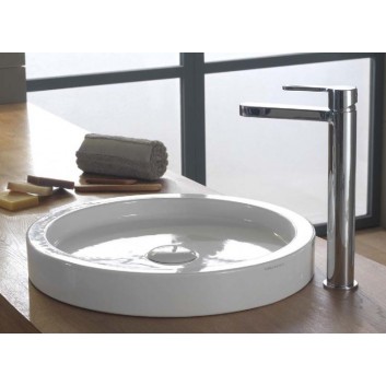 Countertop washbasin Scarabeo Bucket 42x22 cm white- sanitbuy.pl