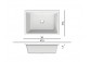 Recessed washbasin Scarabeo Gaia-Tech-Miky 56x39,5x15,5 cm, white- sanitbuy.pl