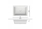 Recessed washbasin Scarabeo Gaia-Tech-Miky 56x39,5 cm, z overflow, without hole na baterie, white- sanitbuy.pl