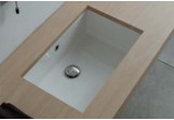 Under-countertop washbasin Scarabeo Gaia-Tech-Miky 57x30,5cm z overflow white