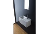 Wall-hung washbasin Scarabeo Cube 24x24cm white without overflow - sanitbuy.pl