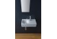 Wall-hung washbasin Scarabeo Cube 42x24cm white without overflow, with hole na baterie - sanitbuy.pl