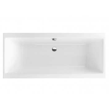 Bathtub Excellent Pryzmat Slim rectangular 160,5x75,5 cm acrylic, white - sanitbuy.pl