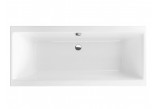 Bathtub Excellent Pryzmat Slim rectangular 160,5x75,5 cm acrylic, white - sanitbuy.pl
