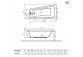 Bathtub Excellent Ava Side corner 150x80,5 cm acrylic left, white- sanitbuy.pl