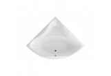 Bathtub Excellent Glamour corner 150x150 cm acrylic symmetric, white 