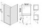 Corner shower cabin Sanpast KNDJ/PRIII rectangular 70X80, white profile, glass transparent- sanitbuy.pl
