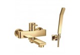 Bath tap with shower set Omnires Darling Gold spout 18cm