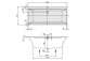 Bathtub rectangular 160x75 cm Quaryl Villeroy & Boch Squaro Edge 12 Duo- sanitbuy.pl