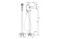 4-hole bath mixer Omnires Armance chrome spout 20cm- sanitbuy.pl