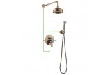 Shower system Omnires Art Deco antique bronze- sanitbuy.pl