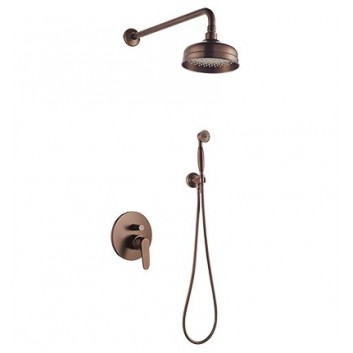 Shower set complete Omnires Art Deco miedź antyczna - sanitbuy.pl