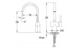 Washbasin faucet sztorcowa Y height 29,5cm chrome
