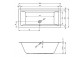 Bathtub rectangular 170x75cm Riho Lugo white 170L- sanitbuy.pl