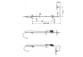 Shower system Omnires Darling wall mounted chrome height 108cm- sanitbuy.pl