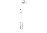 Shower system Omnires Micro/K chrome overhead shower 20cm, height 88-114cm