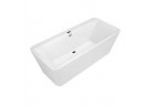 Bathtub freestanding Villeroy&Boch Squaro Edge 12, 180X80 cm, with cover, system waste and overflow, Quaryl, Weiss Alpin, UBQ180SQE7PDV-01