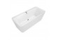 Bathtub freestanding Villeroy&Boch Squaro Edge 12, 180X80 cm, with cover, system waste and overflow, Weiss Alpin- sanitbuy.pl