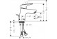 Washbasin faucet Hansgrohe Logis height 138mm chrome- sanitbuy.pl