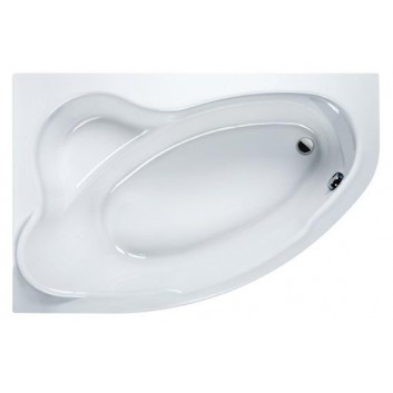 Asymmetric bathtub Sanplast 100x140 cm, left version, white- sanitbuy.pl
