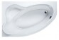 Asymmetric bathtub Sanplast 100x140 cm, left version, white- sanitbuy.pl