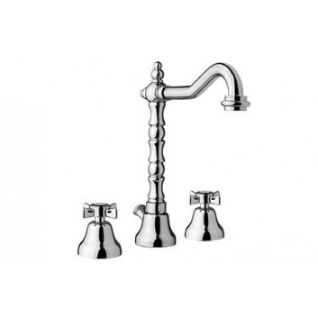 Washbasin faucet Giulini Giovanni Odessa 3-hole with pop-up waste złota- sanitbuy.pl