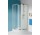 Corner shower cabin Sanplast KP4/TX5b+BPza semicircular wraz with shower tray, h.2030 mm, transparent glass, silver profile shiny