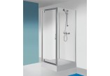 Door sliding SanPlast TX 120x190cm glass transparent, white profile, entry width 500 mm, Glass Protect- sanitbuy.pl