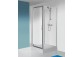 Door sliding SanPlast TX 120x190cm glass transparent, white profile, entry width 500 mm, Glass Protect- sanitbuy.pl