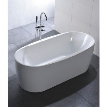 Bathtub freestanding Massi Elegant, 150 cm, white- sanitbuy.pl
