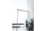 Kitchen faucet Art Platino Emira single lever z rotating wylewką, chrome/white