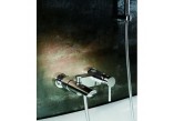 Wall mounted bath mixer Blue Water Icona single lever chrome - sanitbuy.pl